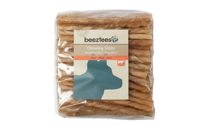 Beeztees Kausnack Rinderhaut Kausticks 12.5 cm ø 7 - 8 mm, 100 pièces