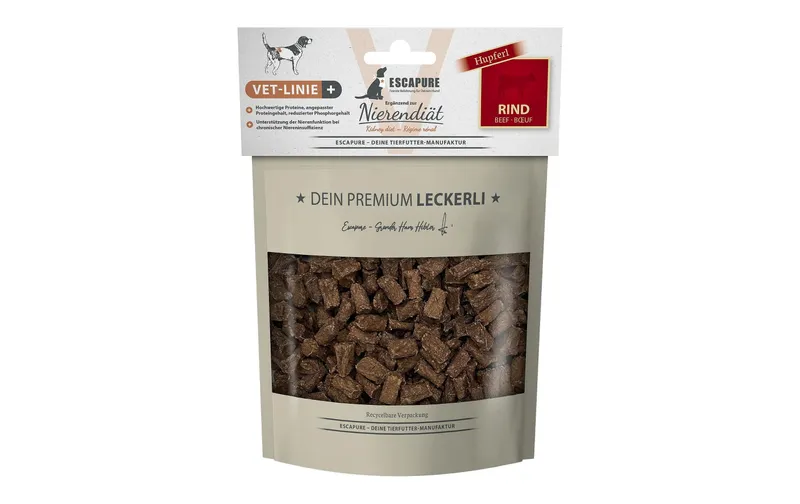 Escapure VET-Linie Trockenfutter Nierendiät Hupferl Rind 150 g