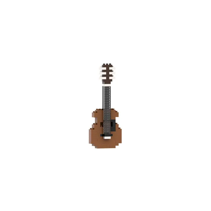 BRIXIES Bausteinmodell Gitarre aus 103 Bausteinen