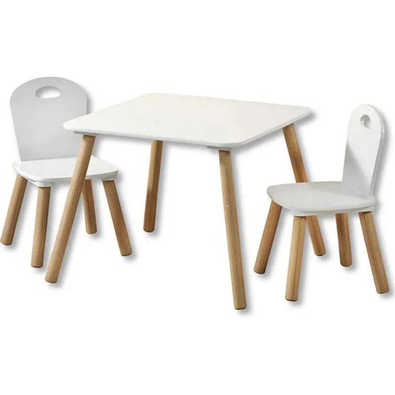 Kesper Kindersitzgruppe Holz bianco Lackiert