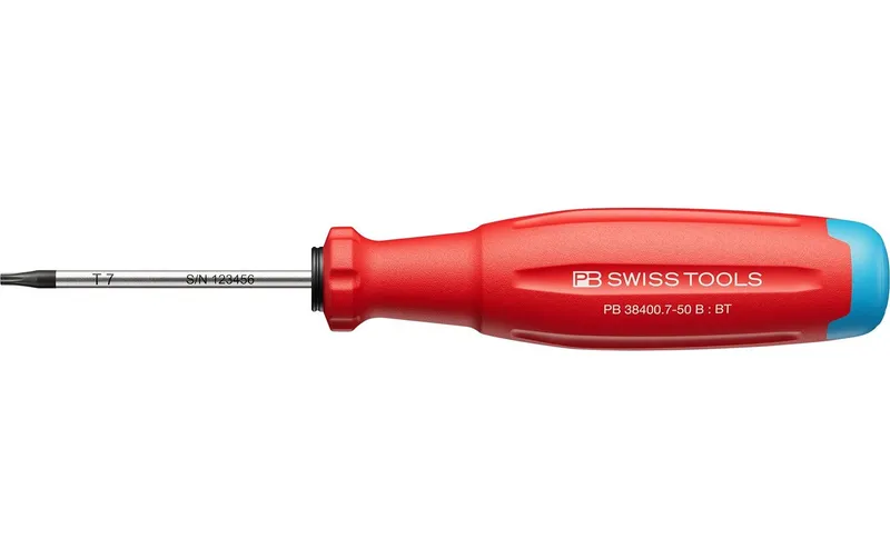 PB Swiss Tools Schraubenzieher SwissGrip Evo PB 38400.7-50 B Torx 7 Rot