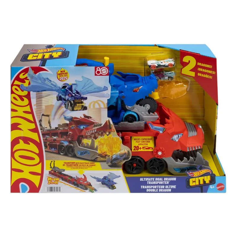 Hot Wheels City 2-in-1 Drachen Transporter