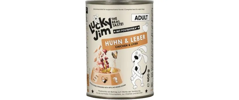Lucky Jim Nassfutter Adult Huhn et Leber 400g