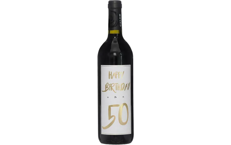 Dreams and Fantasy Geschenkidee rossowein Happy Birthday 50 Gold, 750 ml