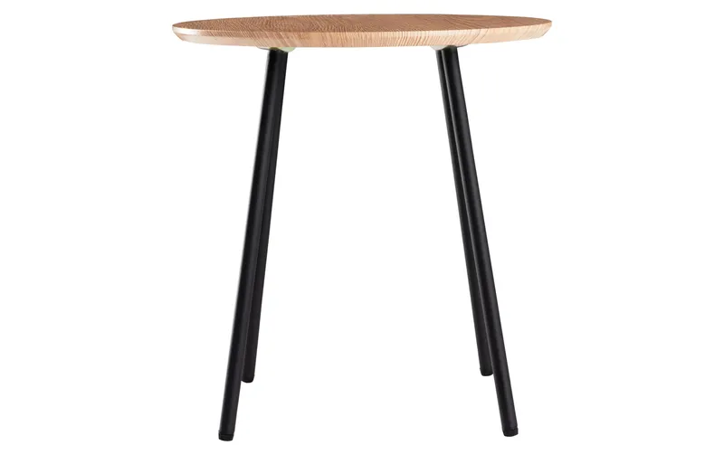 Schou Beistelltisch Ø 40 cm, noir/brun