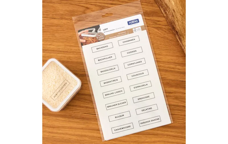 rougeho Etiketten LOFT 0 l, blanc