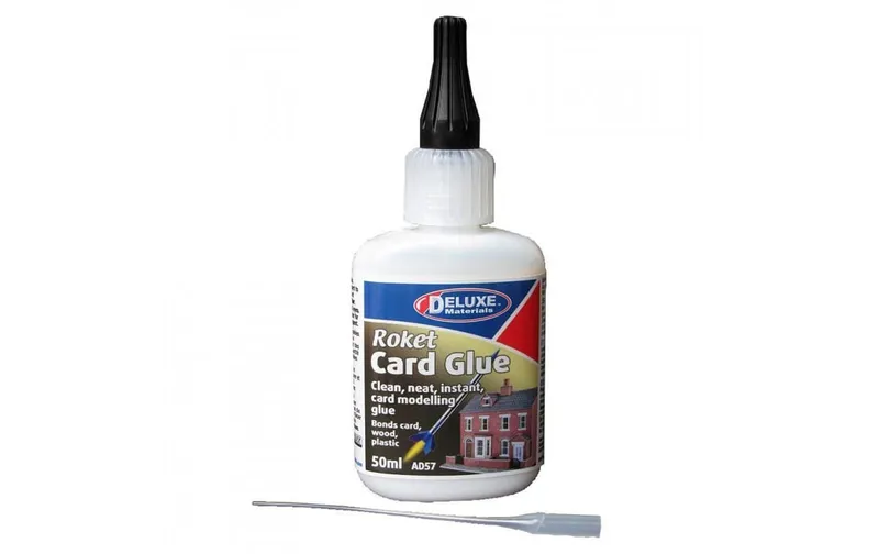 Deluxe Materials Modellbauklebtissu Roket Card Glue 50 ml, transparent