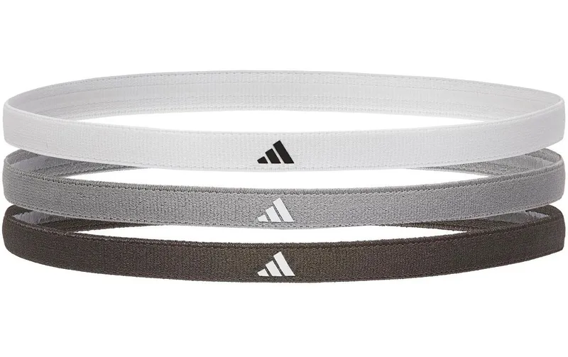 adidas Hairbands Weiss/Schwarz/Grau