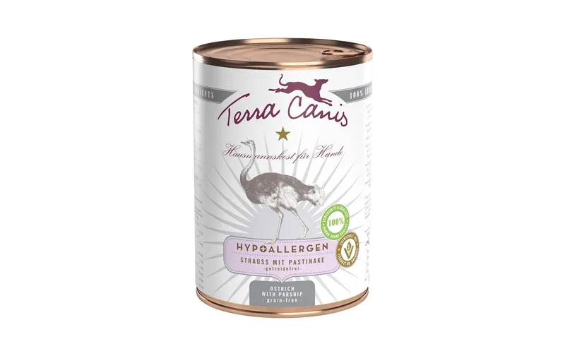 Terra Canis Nassfutter Hypoallergen Strauss, 400 g