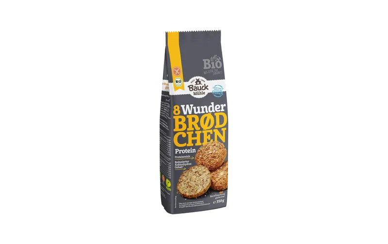 Bauck Mühle Backmischung Wunderbrödchen Protein 350 g