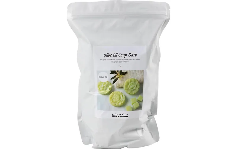 Creativ Company Badezusatz Olivenöl-Seifenbasis, Granulat 1000 g