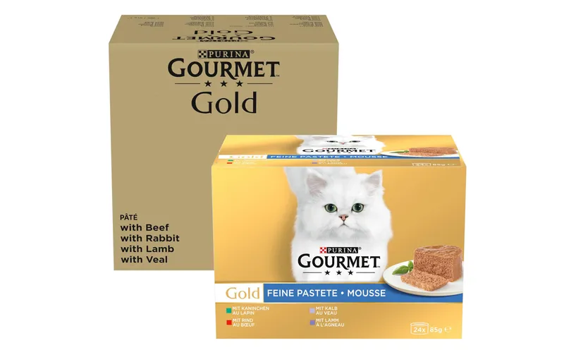 Purina Gourmet Gold Feine Pastete Fleisch 96 x 85 g + 24 x 85 g