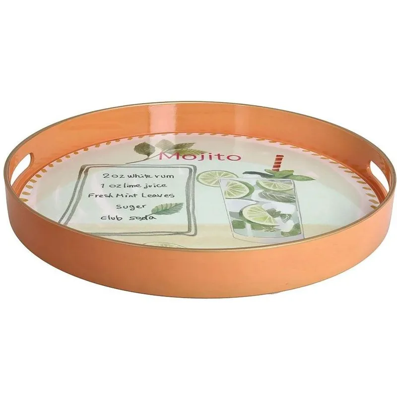 Tognana Serviertablett Mojito 38 cm, Mehrfarbig