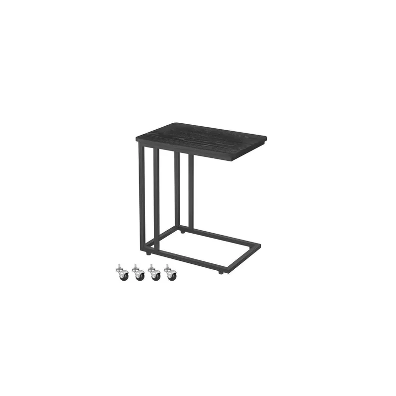 VASAGLE Beistelltisch with Rollen 35 x 60 cm, black