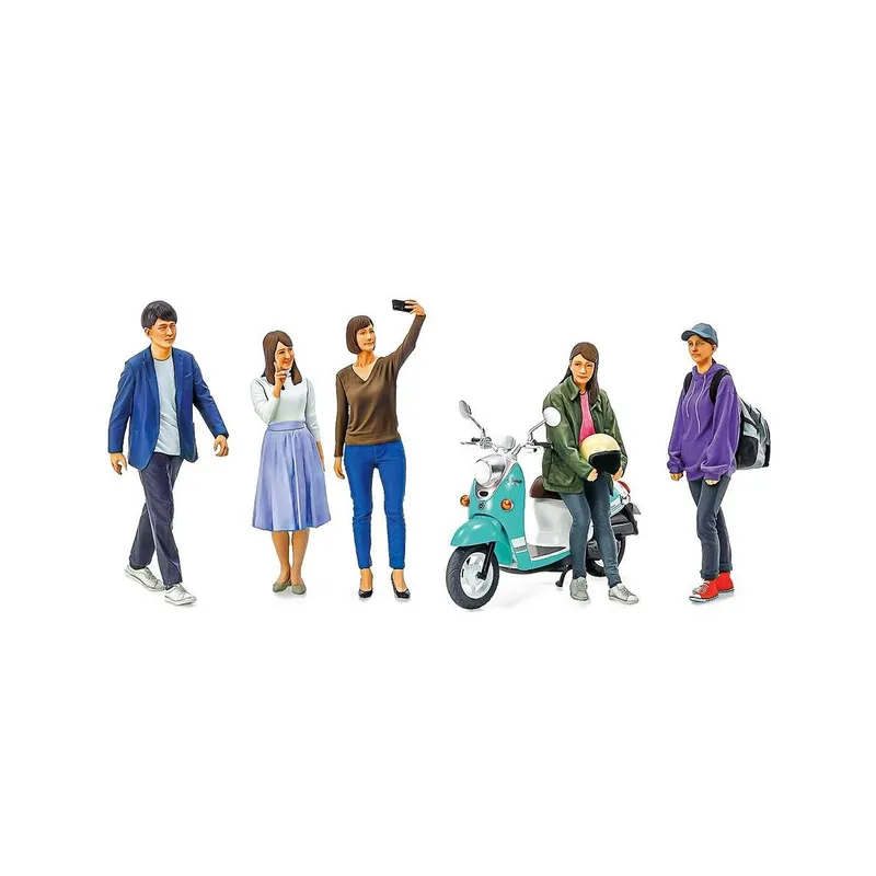 Tamiya Bausatz Campus Freunde, Figurenset II 1:24