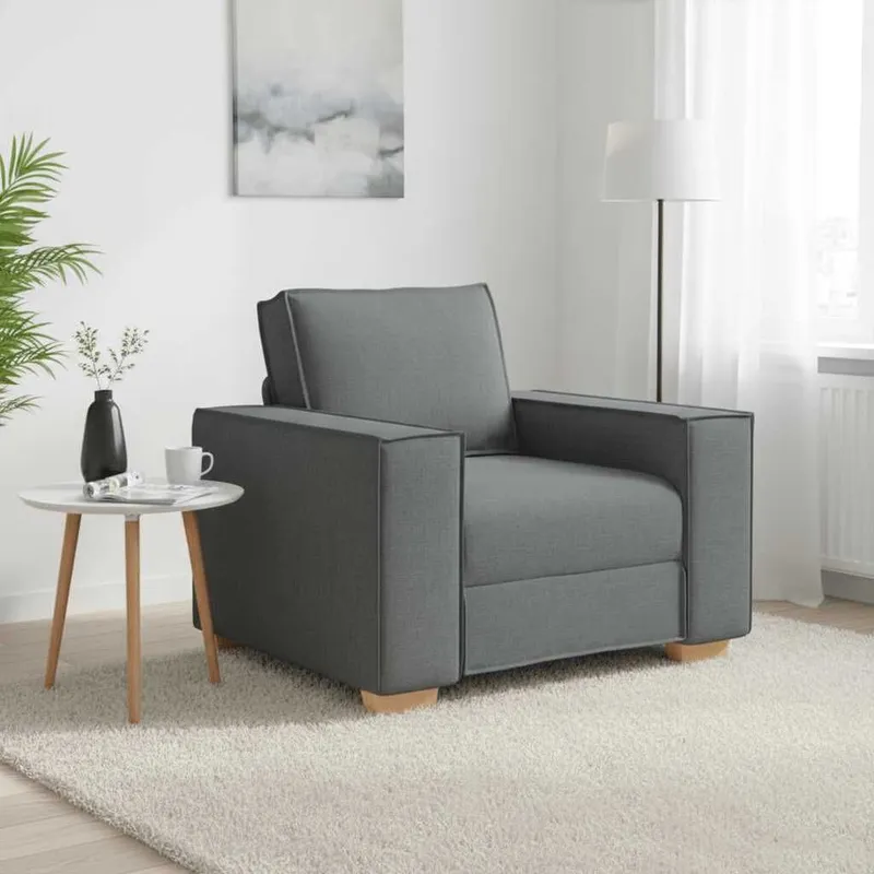 Sofa Stuhl Dunkelgrau 100x78x84 cm Stoff