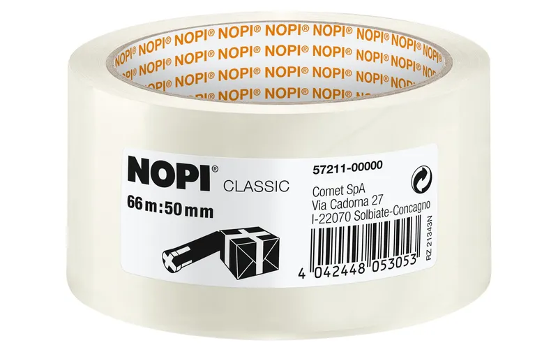 tesa Nopi Classic Packband 50 mm x 66 m, transparent