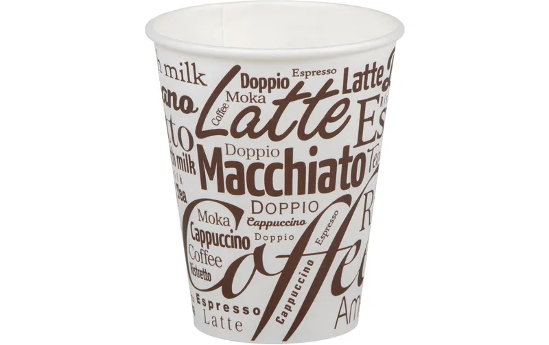 ELCO Einweg-Kaffeebecher Bistro 3 dl 1000 pièces, brun/blanc