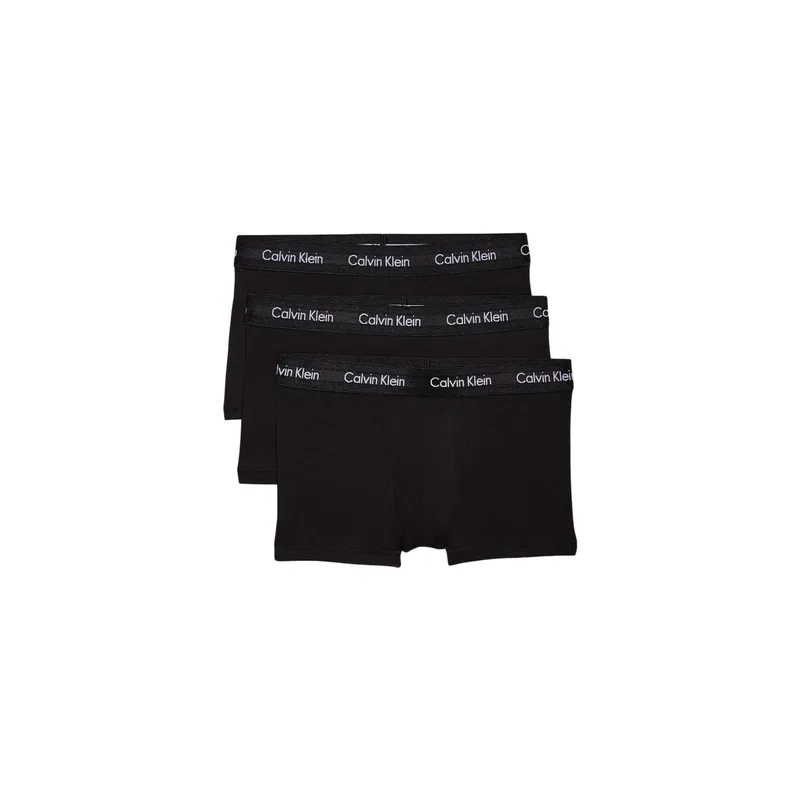 Calvin Klein Wäsche 3P Low Rise Trunk bianco/nero, XL