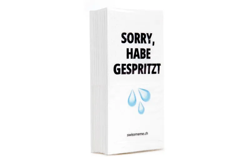 Swissmeme Scherzartikel Taschentücher: Habe gespritzt