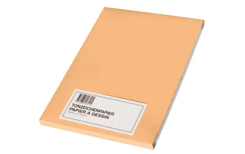 Papyrus Tonzeichenpapier A4, 130 g/m², 100 pièces, Goldgelb