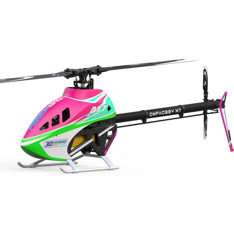 OMPHobby Helikopter M7 Tropical Pink Bausatz e Rotorblätter