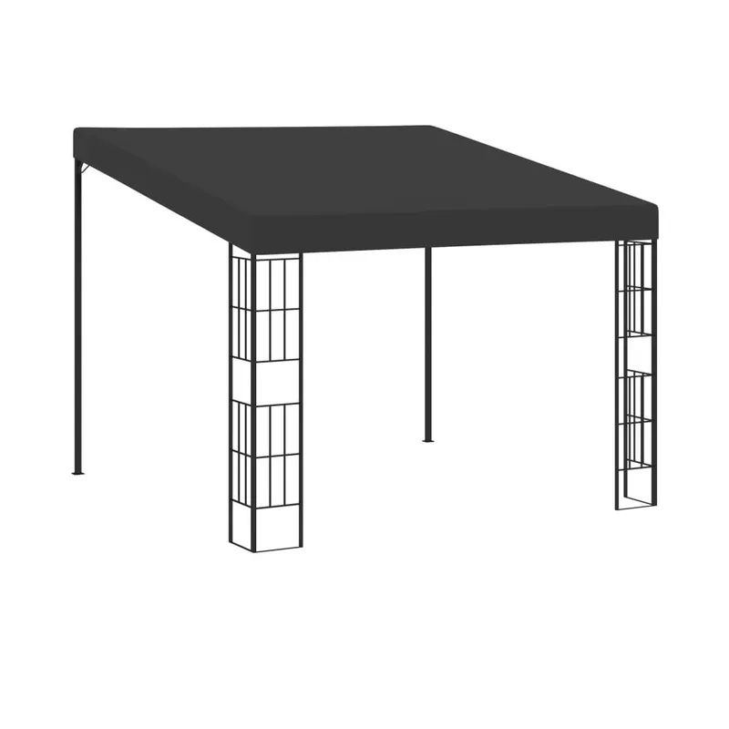 Wand-Pavillon 3x3 m antracite tessuto