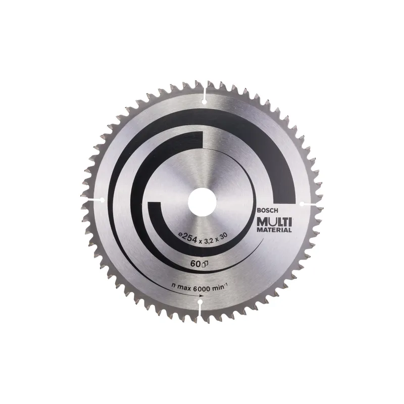 Bosch Professional Kreissägeblatt Multi Material, 254 x 30 x 3.2 mm, Z 60