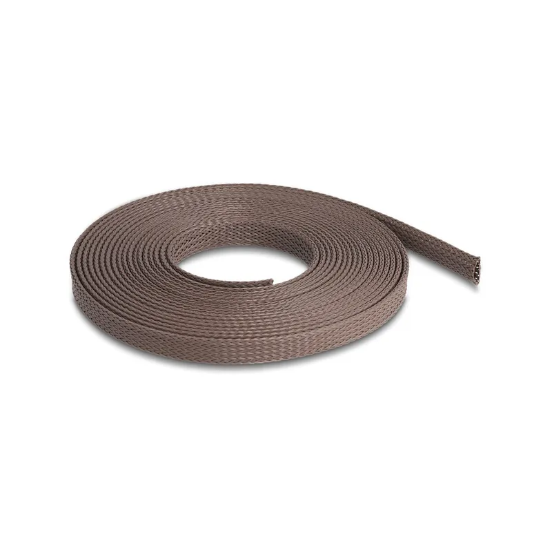 Delock Geflechtschlauch nagerfest, 5 m x 12 mm marrone