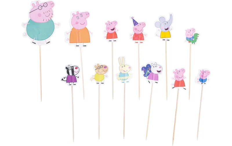 Dr.Oetker Kuchen-Topper Peppa Pig 24 pièces, multicolore