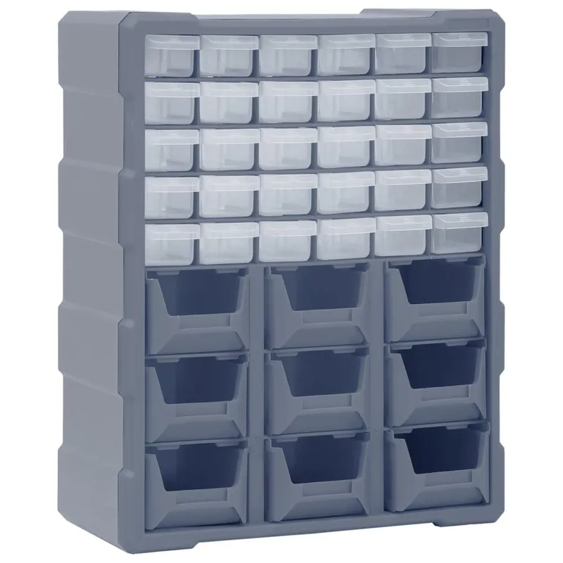 Organizzatore Multicassetto con 39 Cassetti 38x16x47 cm