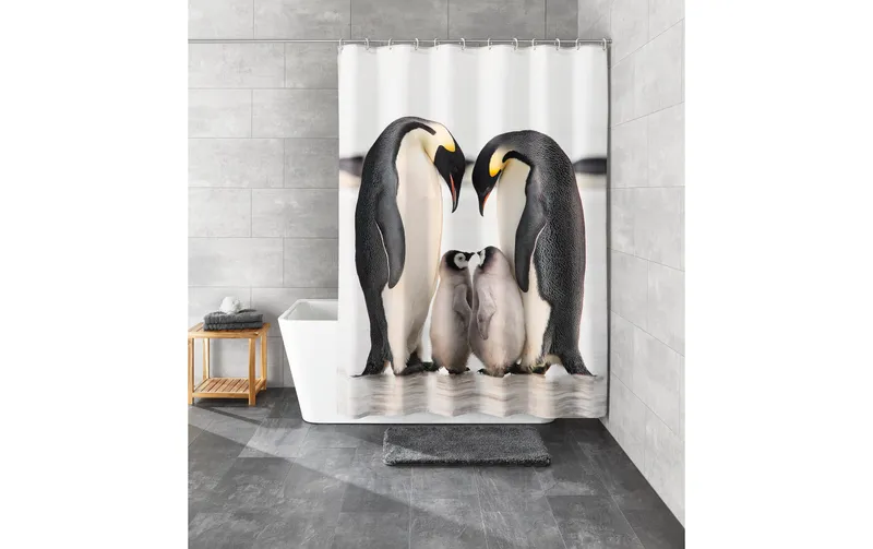 Kleine Wolke Duschvorhang Jackson Pinguin 180 x 200 cm