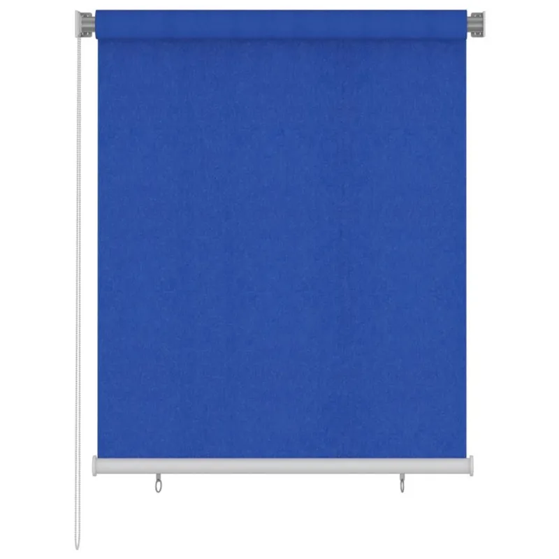 Außenrollo 125 (B) x 140 (H) cm Blau HDPE