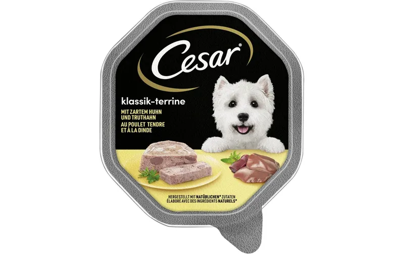 Cesar Klassiker Pastete, Huhn & Truthahn, Adult