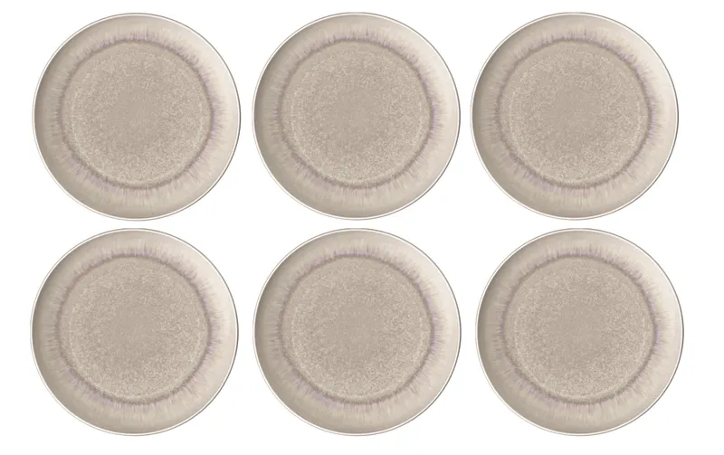 Villeroy & Boch Speiseteller Perlemor Sand 6 pieces, Beige
