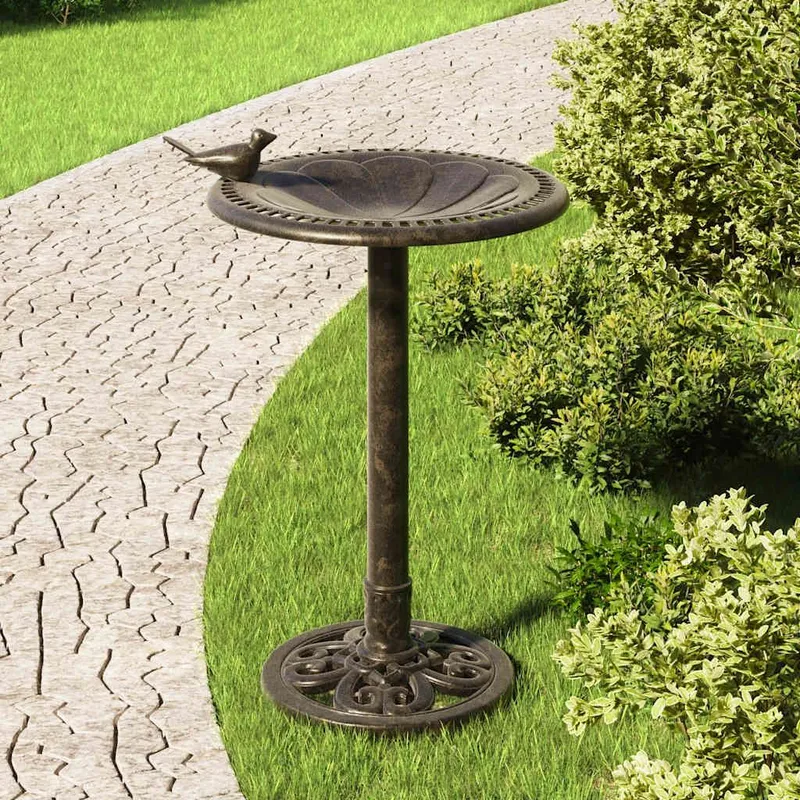 Vogelbad Bronzen Kunsttessuto