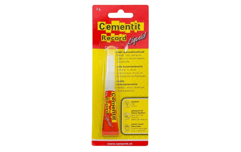 Cementit Sekundenkleber Record Liquid 1 pièces, transparent