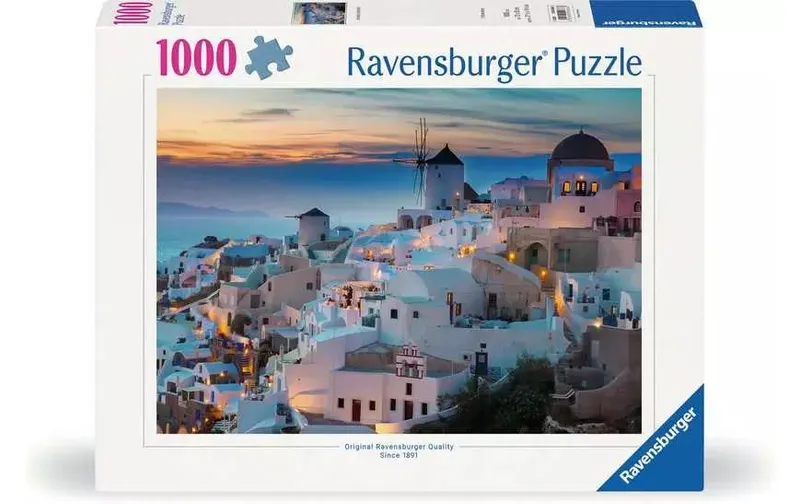 Ravensburger Puzzle Abend über Santorini
