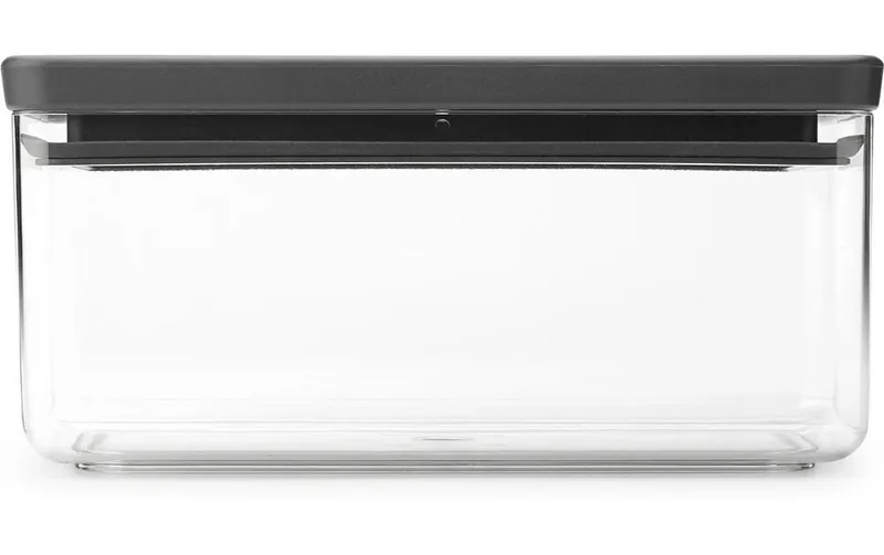 Brabantia Vorratsdose Tasty+ 1.5 l, Transparent/Grau/Dunkelgrau