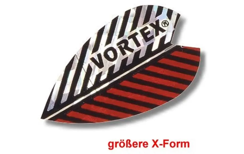 Karella Flights Vortex X 3- rot-silber , 3 Stück