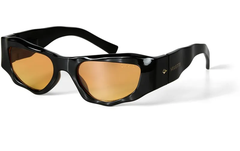 OKKIA Sonnenbrille Seletti Colorado Black, Yellow gradient lens