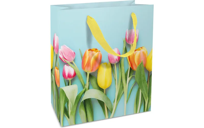 brown + Company Geschenkpapier Tulpen 18 x 21 x 8 cm