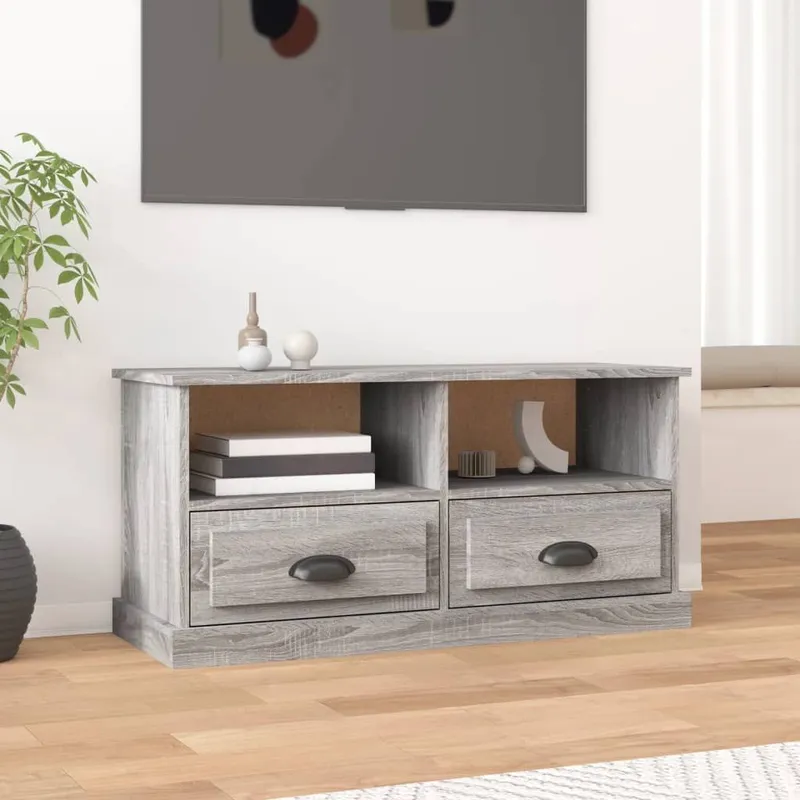 TV-Schrank grigio Sonoma 93x35,5x45 cm derivato del legno