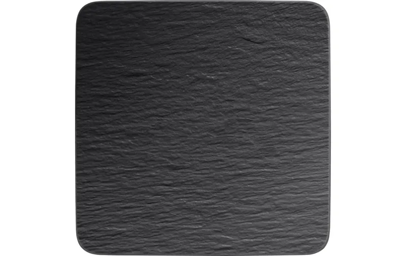 Villeroy & Boch Servierplatte Manufacture Rock Quadratisch, noir