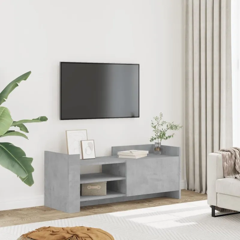 TV-Schrank Betongrau 100x35x40 cm derivato del legno