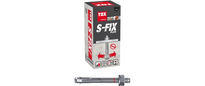 Tox-Dübel Bolzenanker S-Fix Plus M10 x 100/20+33 mm (50 Stk.)