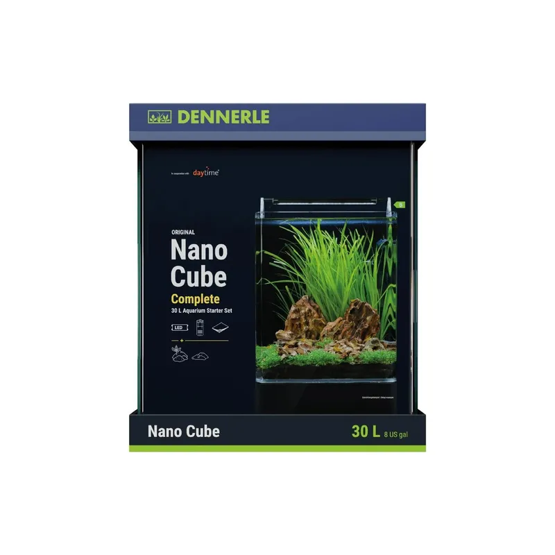 Dennerle Nano Cube Complete Glas Aquarium, LED Beleuchtung und Filter