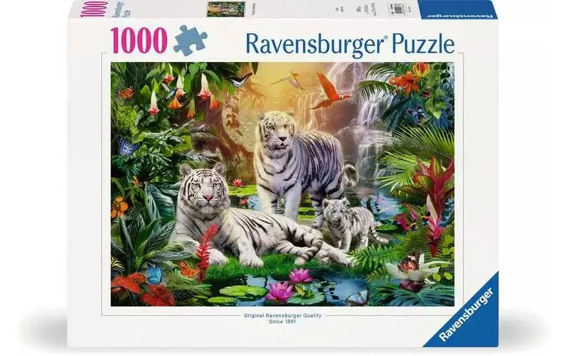 Ravensburger Puzzle Familie the Weissen Tiger 1000 Teile