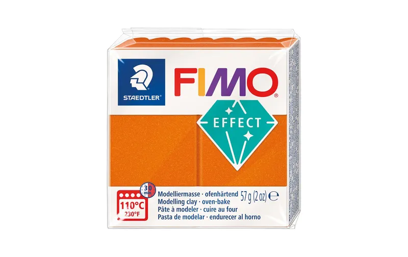 Fimo Modelliermasse Fimo effect 57g Orange metallic