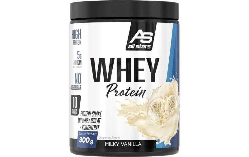 All Stars Pulver Whey Protein 100% Vanille 300 g